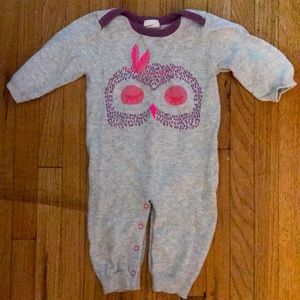 EGG by Susan Lazar Owl One Piece 3M Baby Girl